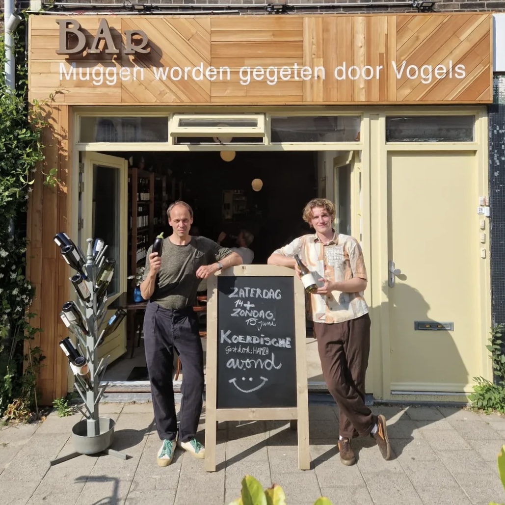 Muggen worden gegeten door vogels B.V.